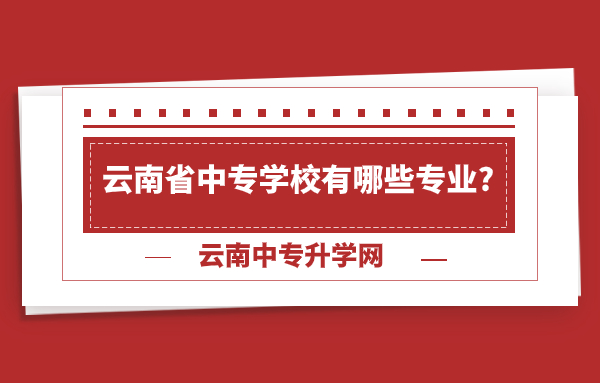 云南省中专学校有哪些专业?